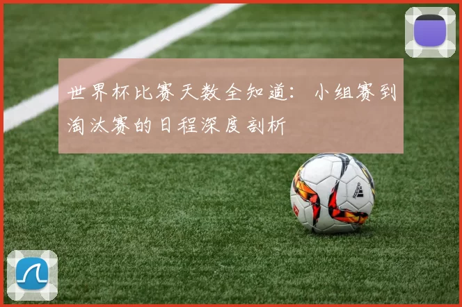 世界杯比赛天数全知道:小组赛到淘汰赛的日程深度剖析