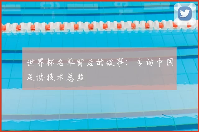 世界杯名单背后的故事:专访中国足协技术总监