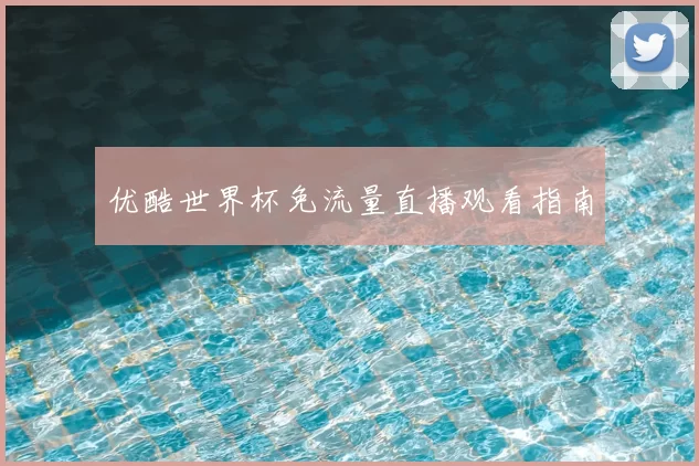 优酷世界杯免流量直播观看指南