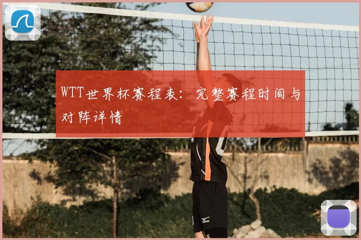 WTT世界杯赛程表：完整赛程时间与对阵详情